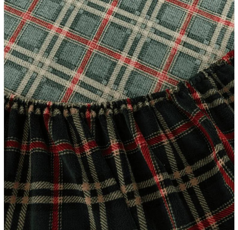 Cearsaf Cocolino microplus cu elastic GLENMOORE 200x200 cm verde