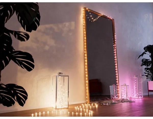 Twinkly TWKP100RGB-G - LED RGB șir de Crăciun 8 m, dimabil, USB Wi-Fi