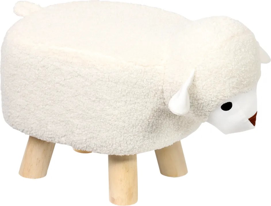 Taburet pentru copii cu motiv animal, înălțime 25 cm