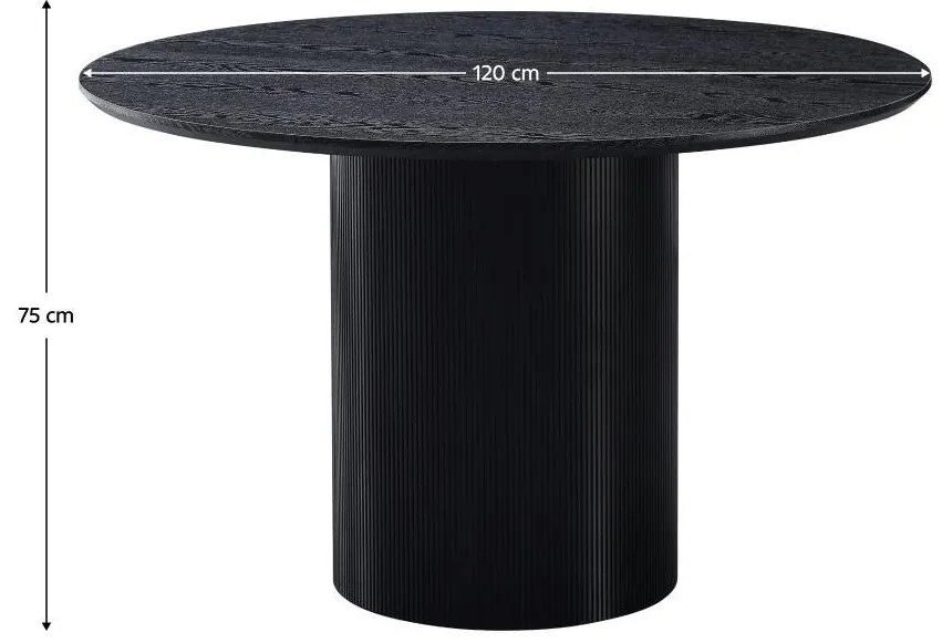 Masă de sufragerie Mohar 2 (negru)(pentru 4 persoane). 1096923