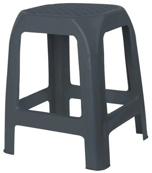 Scaun din plastic DESIGN antracit, 41 x 35 x 46 cm