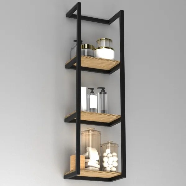 Suport de perete pentru prosoape 78x23 cm negru