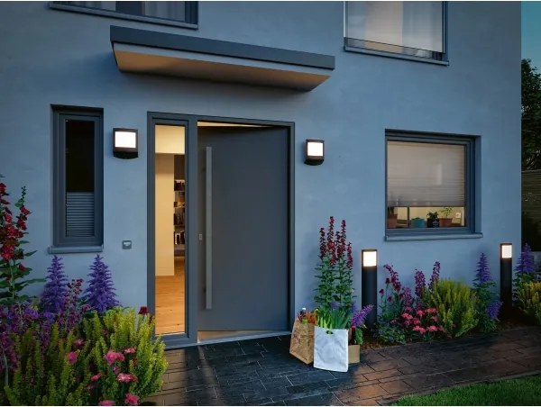 Paulmann 94514 - LED/8,5W IP44 Lampă de exterior cu senzor PADEA 230V antracit