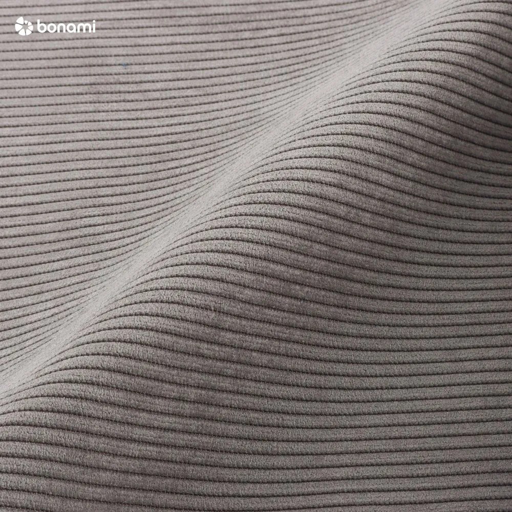 Scaune de dining gri balansoar 2 buc. tapițate Ridge Kink Rib – Zuiver