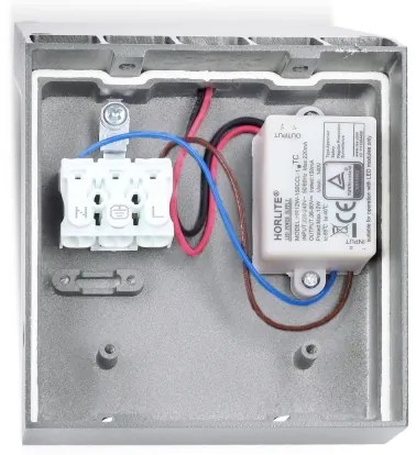 Brilagi - Aplică de perete LED pentru exterior cu senzor RIANO, LED/8W/230V, argintie