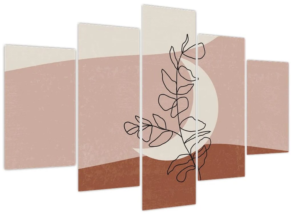 Tablou - Boho frunze N⁰2 (150x105 cm)