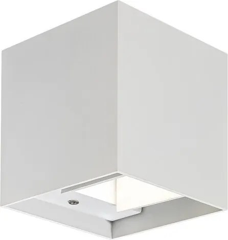 Aplica de perete iluminat exterior ambiental IP54 Solin alba