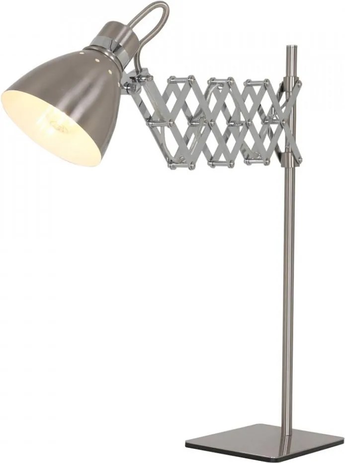 Lampa birou argintie din metal 58 cm Spring