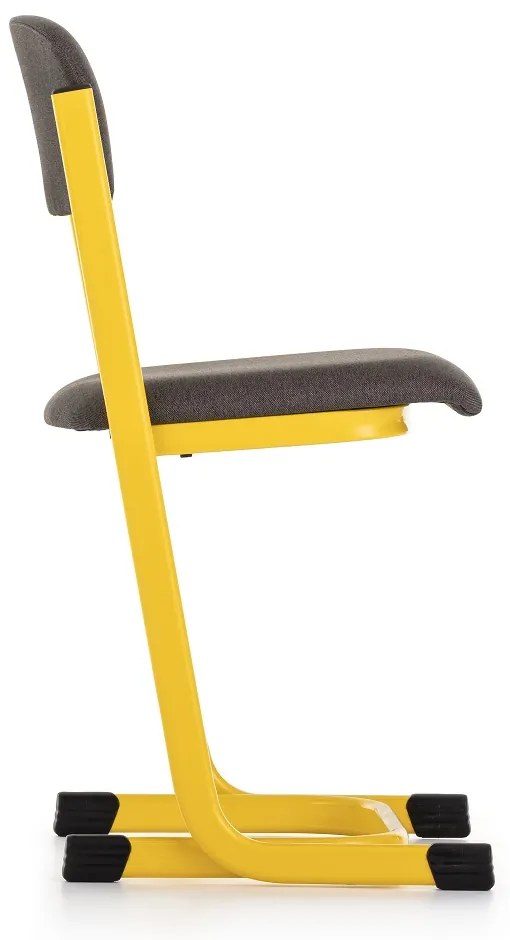 Scaun profesor tapitat, galben - ral 1021