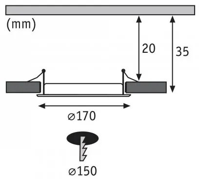 Paulmann 92062 - LED/12W Lampă încastrată QUAL 230V 2700K
