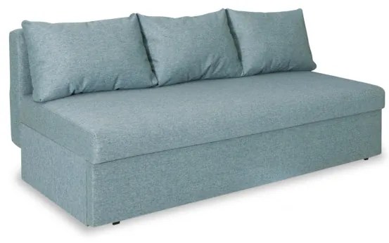 Canapea Extensibila Cu Lada Modulo, Albastru, 80 X 191 X 98 Cm