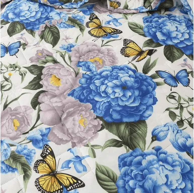 Pilota de vara BUTTERFLY AND FLOWER 140x200 cm, colorata