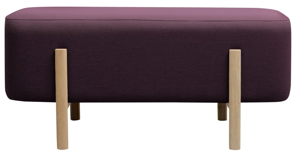 Taburet puf dreptunghiular, ASHI, mai multe variante - Hobby Flower Culoare: bordo
