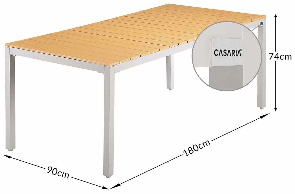 Deuba Set aluminiu gradina 1+8 - gri