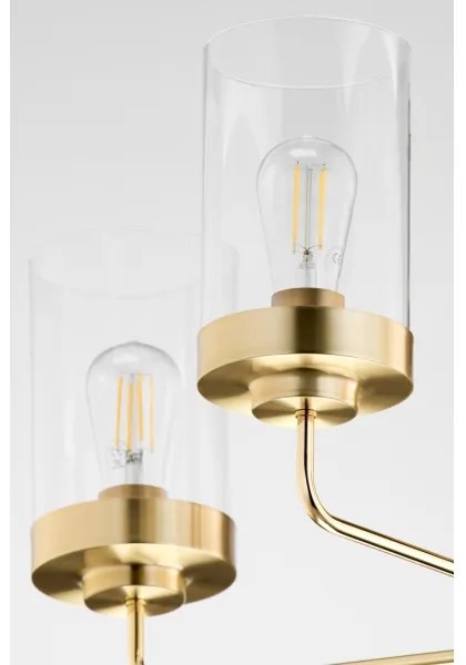 Jupiter 2088 - Lustră pe tijă RAMIREZ 5xE27/15W/230V auriu/negru