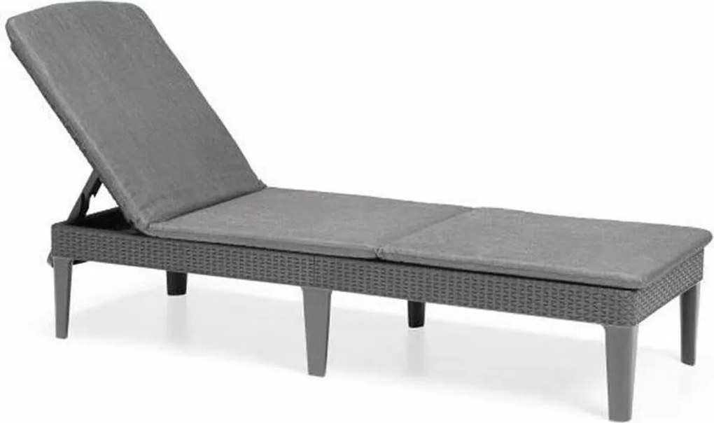 Lehátko Allibert by KETER Jaipur Gri Gri închis 187 x 58 x 29 cm