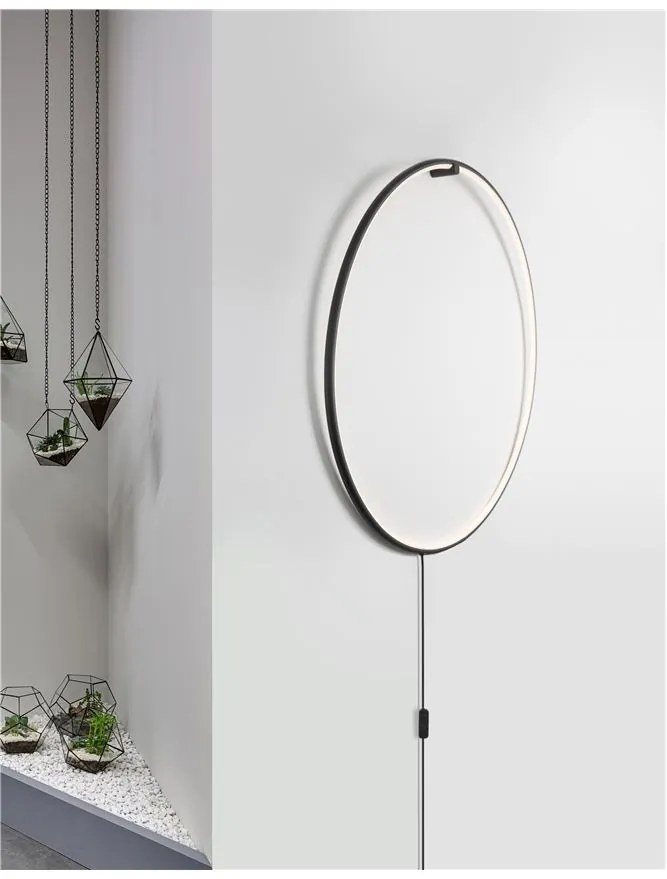 Aplica perete LED design modern decorativ Ring 79cm NVL-9108311
