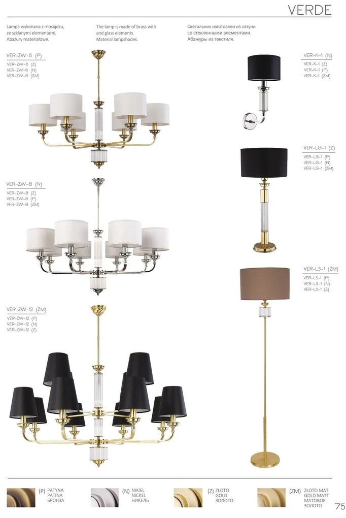 Candelabru 8 brate modern realizat manual Verde