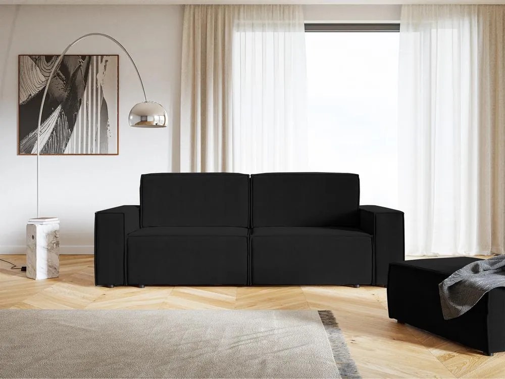 Canapea trei locuri Copenhagen (negru + negru). 1099818