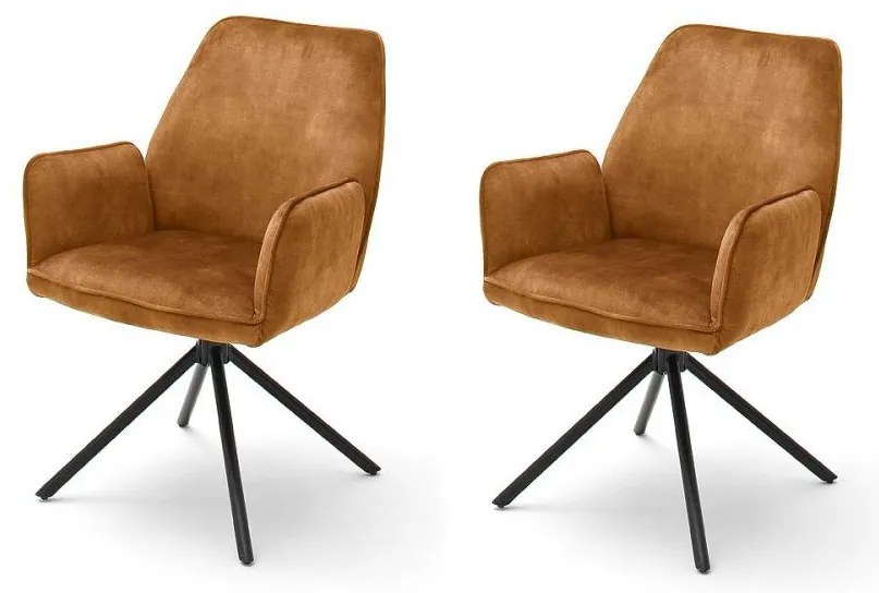 Set de 2 scaune NEXORO, portocaliu