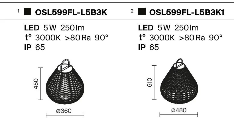 Lampa portabila cu baterii, iluminat decorativ exterior Plet 36cm