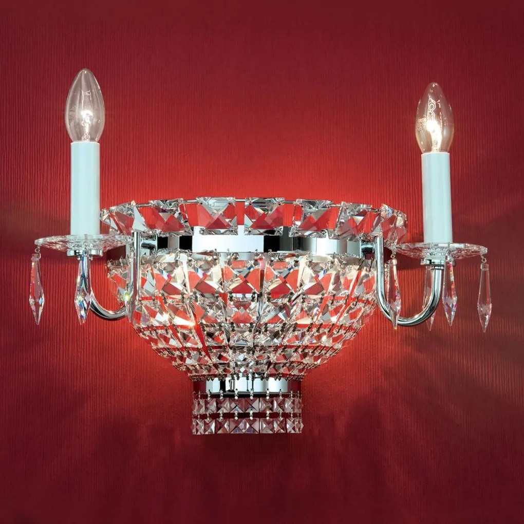 Aplica de perete cristal Swarovski AMBASSADOR crom