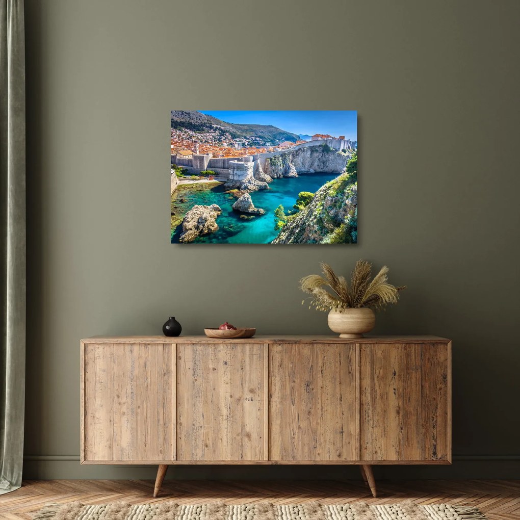 Tablou pe sticlă - Dubrovnik (70x50 cm)