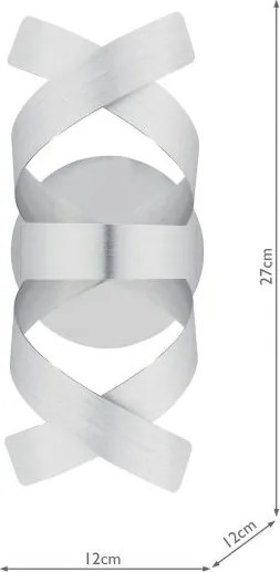 Där Lighting RAW0750 - Aplica de perete RAWLEY 1xG9/25W/230V crom mat