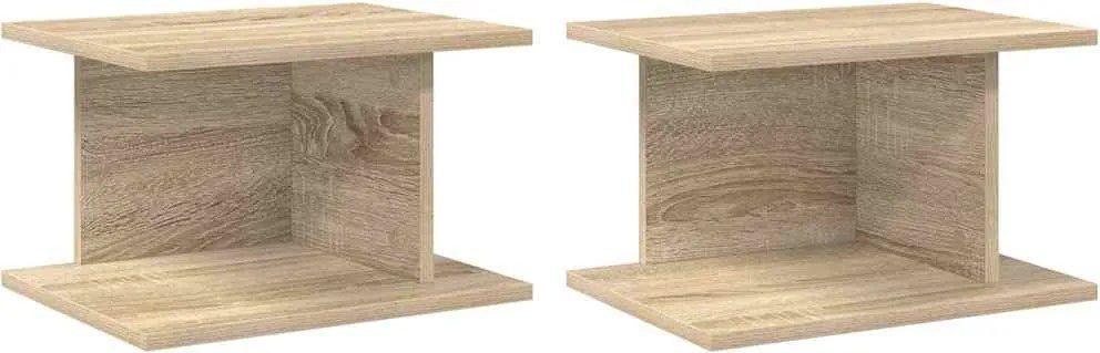 vidaXL Noptieră 2 pcs Stejar Sonoma 40 x 30 x 25 cm Lemn compozit
