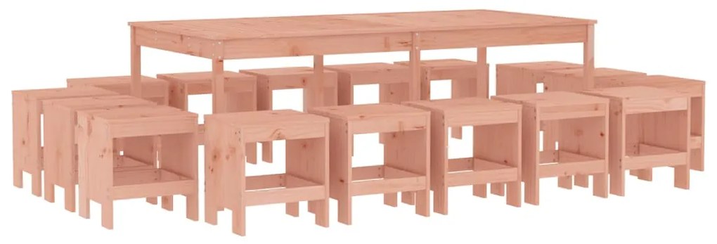 3157732 vidaXL Set mobilier pentru grădină, 17 piese, lemn masiv douglas