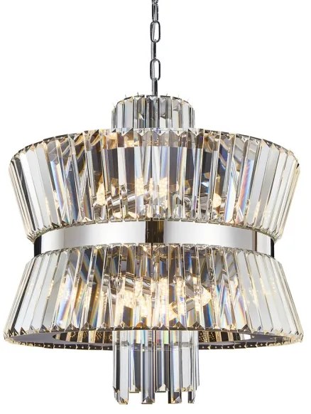 Lustră pe lanț AURELIA 12xE14/40W/230V crom