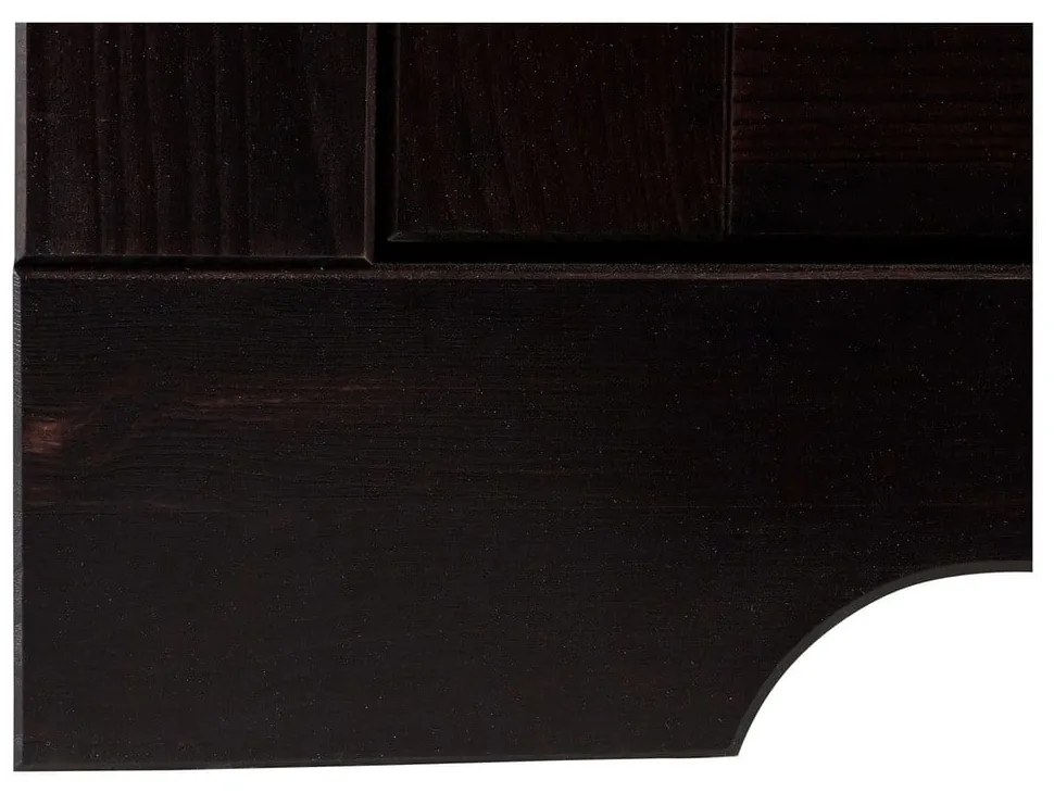 Vitrină maro închis din lemn de pin 95x35 cm Lisa – Støraa