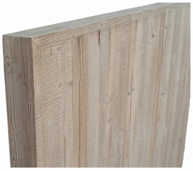 Tablie de pat, natur, din lemn reciclat, Rustic