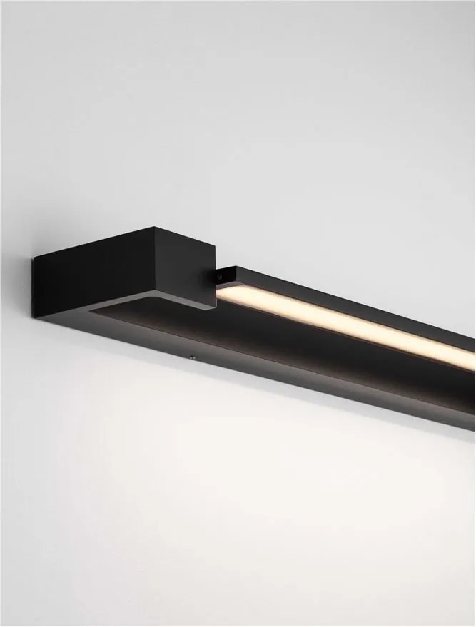 Aplica LED ambientala directionabila pentru baie/exterior IP44 PARK negru