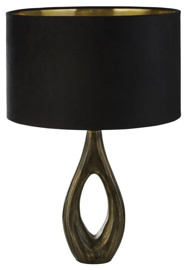 Veioza/Lampa de masa design decorativ Bucklow, negru
