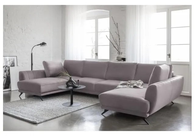 Colțar Larco 362cm Roz