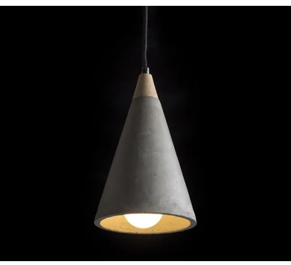 Lustră pe cablu HEIDI 1xE27/28W/230V beton/lemn RED-Design Rendl-R12380