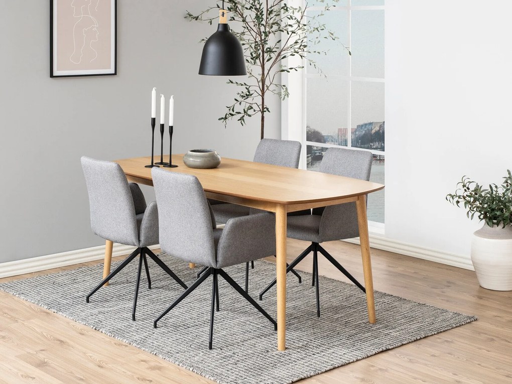 Set de mese Oakland 74176x80x150cm, Unghiular