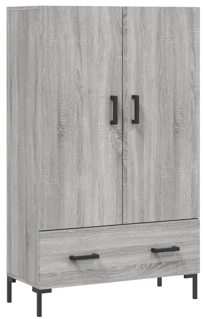 828242 vidaXL Dulap gri Sonoma 69,5x31x115 cm, lemn prelucrat