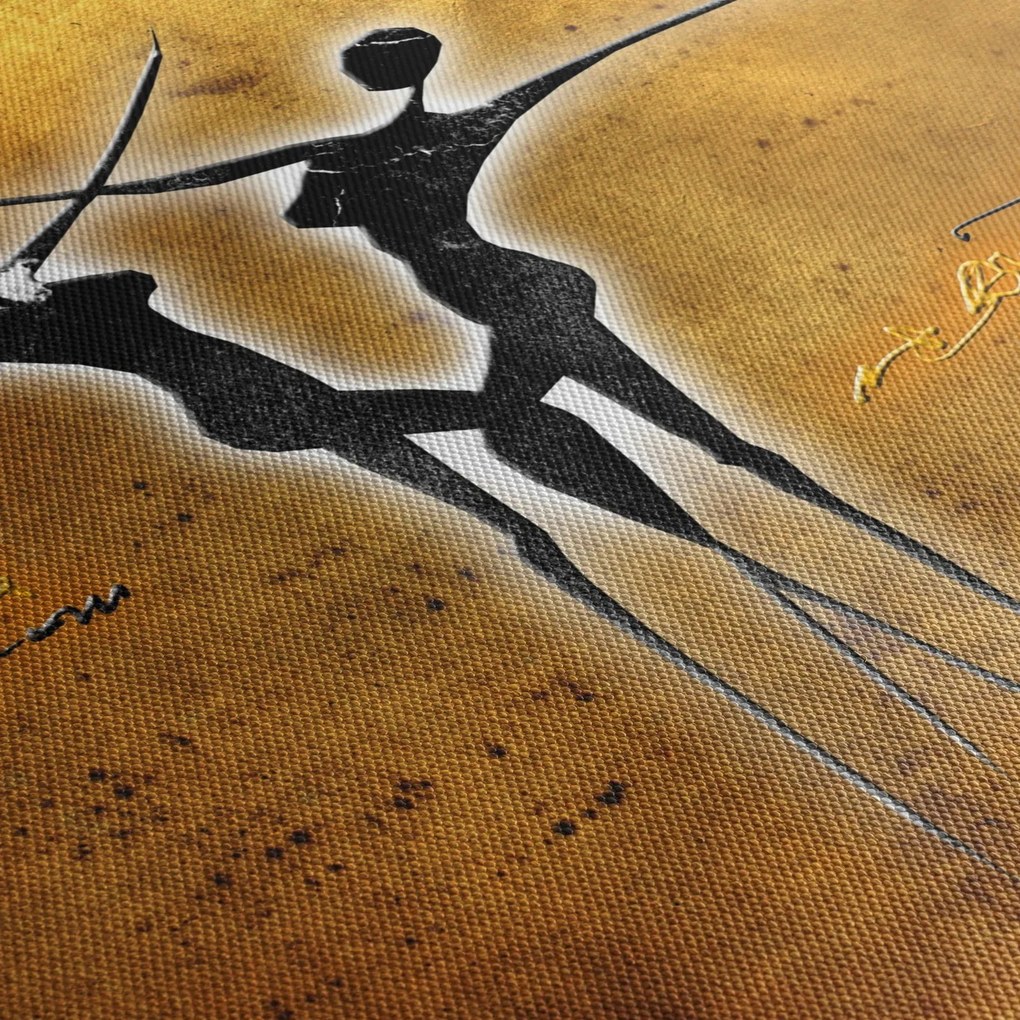 Tablou perechii dansând pictate (90x60 cm)