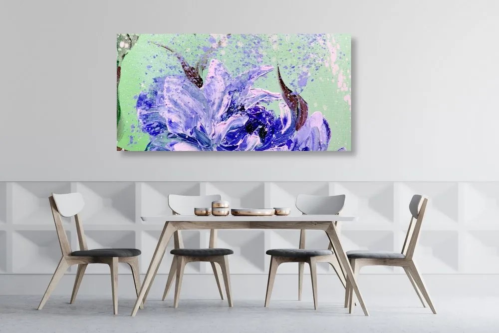 Tablou bujorii pictate în design modern