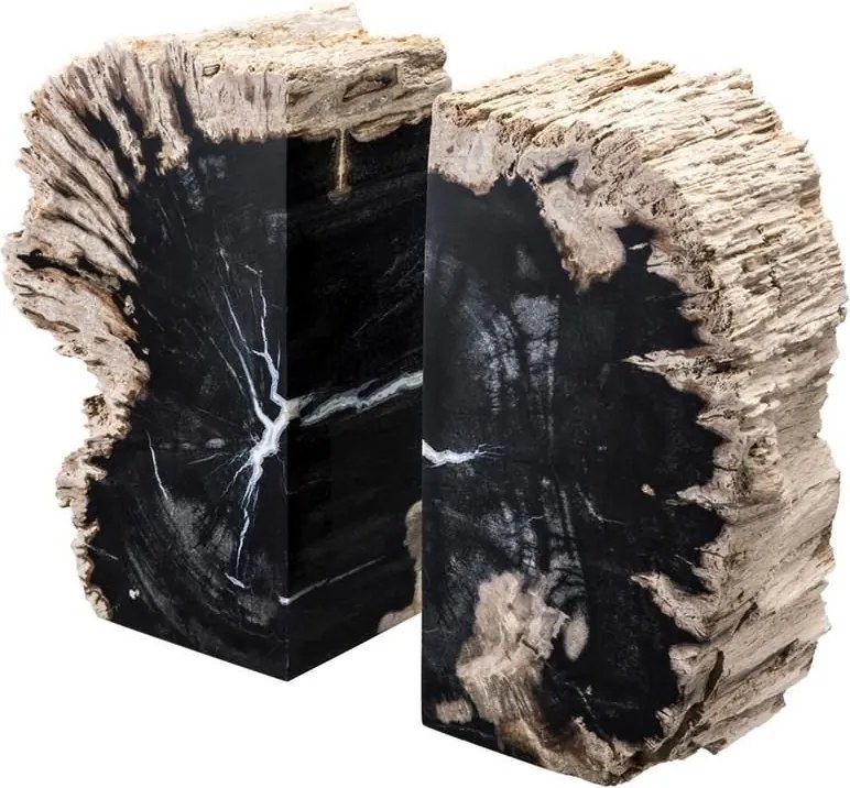 Suport de carti din lemn pietrificat LUX Opia 112446 HZ