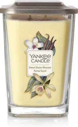 Yankee Candle galbene parfumata lumanare Elevation Sweet Nectar Blossom pătrata mare 2 fitile