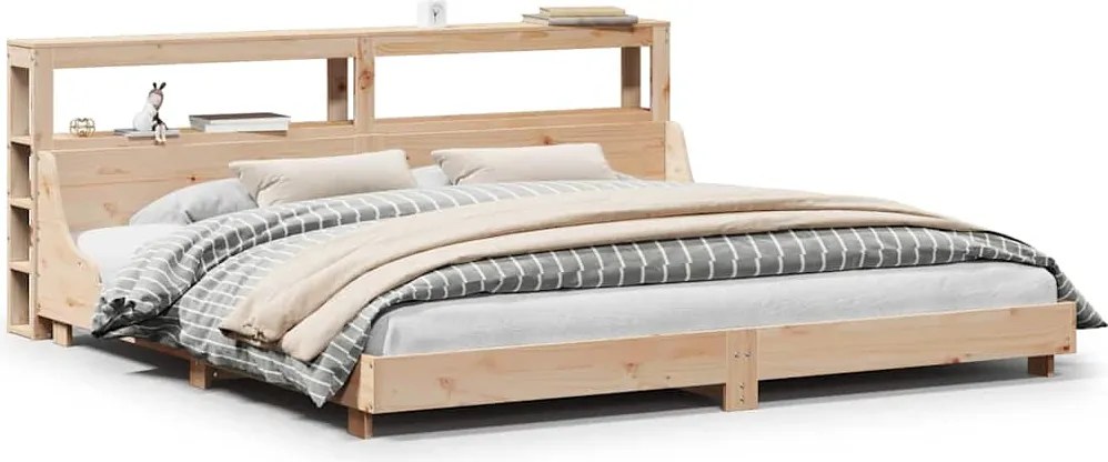 vidaXL Cadru de pat fără saltea, 180x200 cm, lemn masiv pin
