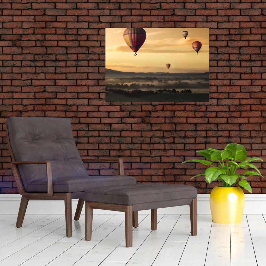 Tablou cu baloane zburând (70x50 cm)