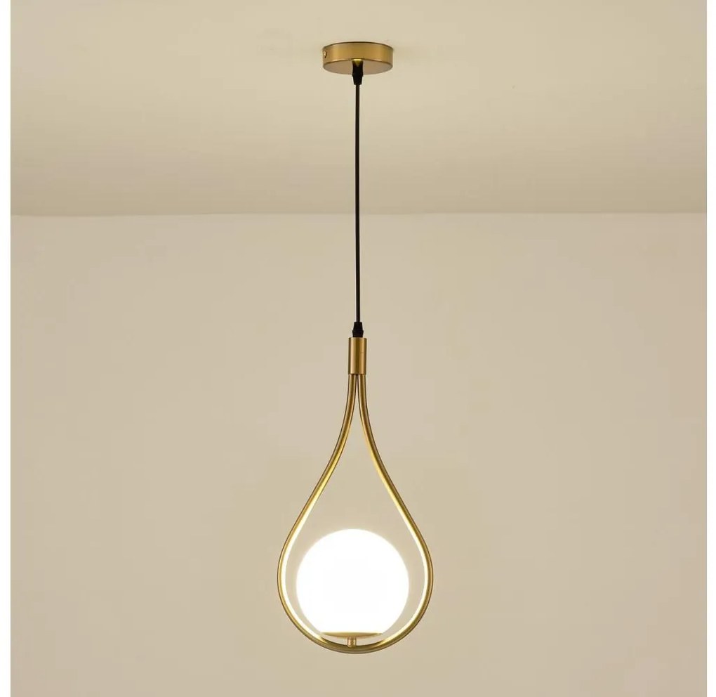 Lustră pe cablu 1xE27/15W/230V alamă