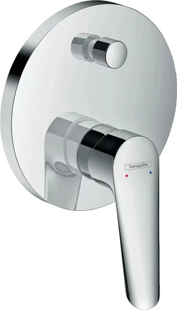 Baterie cada - dus incastrata Hansgrohe Logis E crom lucios