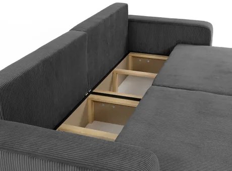 Canapea extensibilă Euston Sztruks (Albastru închis) (cu sp. depozitare). 1105535