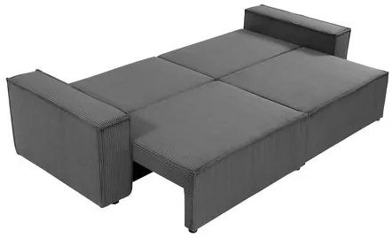 Canapea extensibilă Kasuna Sztruks (Albastru închis) (cu sp. depozitare). 1105542