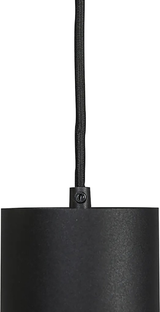 Design hanglamp zwart incl. rail adapter 1-fase - Slimline Tubo